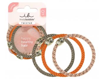 Sada ozdobn�ch gumi�ek do vlas� Invisibobble Twistar Orange Affaire - 3 ks
