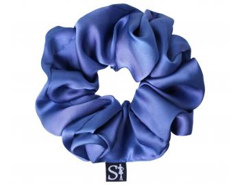 Ozdobn� �ifonov� gumi�ka do vlas� Sister Young Scrunchie Lilu Steel Blue - ocelov� modr�