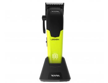 Profesion�ln� st�ihac� strojek s v�m�nn�mi kryty Rovra Legion Professional Hair Clippers - zelen�/zlat�/�ern�