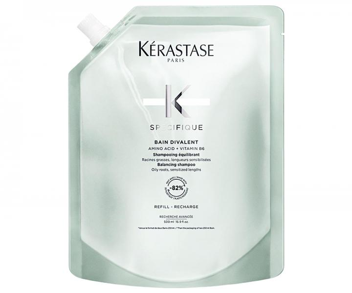 Zklid�uj�c� �ampon pro mastn� ko��nky a zcitliv�l� d�lky K�rastase Specifique Divalent - 500 ml, n�hradn� n�pl�