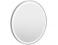 Kulat zrcadlo s LED osvtlenm Sibel Fleur Round LED Styling Unit - chromovan hlinkov rm - II. jakost, pokrban rm a rez