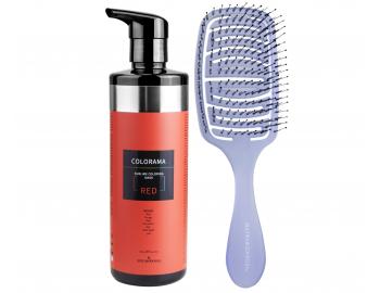 Semi-permanentn regeneran maska Klral System Colorama Red - 500 ml, erven + kart zdarma