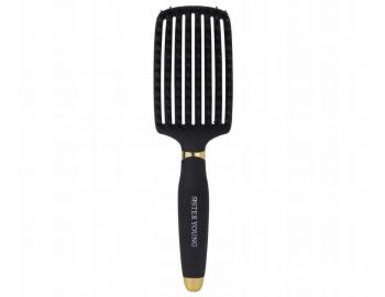 Kart�� na roz�es�v�n� a fouk�n� vlas� s kan��mi a nylonov�mi �t�tinami Sister Young Ovia Hair Brush - �ern�