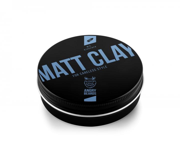 Matující jíl na vlasy Angry Beards Matt Clay Mič Bjukenen - 100 g