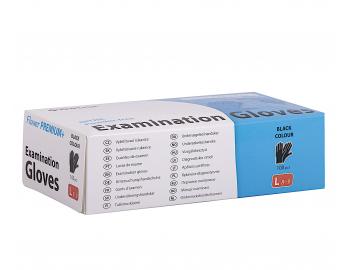 Jednorzov nitrilov rukavice Batist Flower Premium+ L - 100 ks, ern