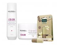Sada pro zvýraznění barvy vlasů Goldwell DS Color - šampon + maska + balzám na rty zdarma