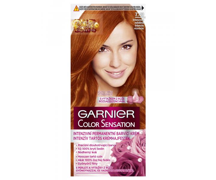 Permanentní barva Garnier Color Sensation 7.40 intenzivní měděná