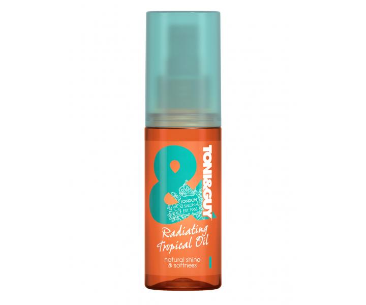 Rozjasňující olej pro lesk vlasů Toni&Guy Radiating Tropical Oil - 50 ml