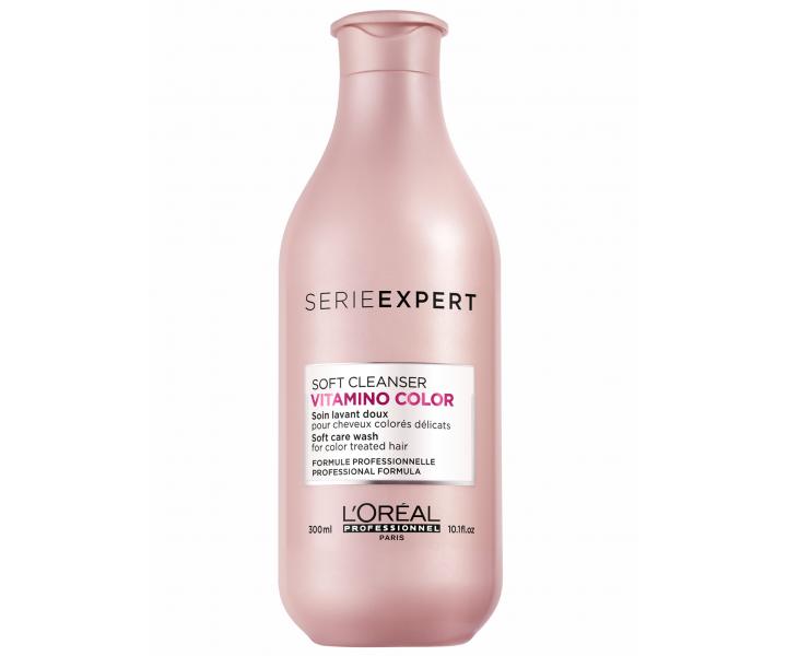 Čistící péče pro citlivé barvené vlasy Loréal Vitamino Color Resveratrol Soft Cleanser - 300 ml