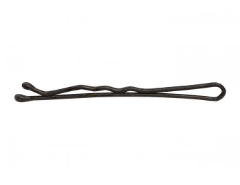 Vlnitá sponka Sibel Blend-rite - 5 cm, matná černá - 9 ks