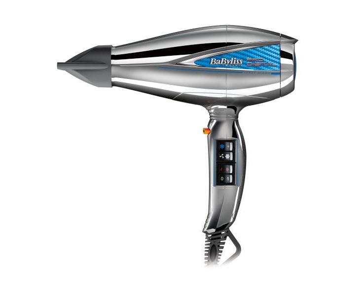 Profesionln fn na vlasy BaByliss Pro Digital 6000E - 2200 W, stbrn