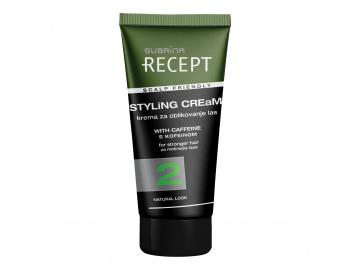 Stylingový krém s kofeinem pro přirozený vzhled vlasů Subrina Recept Styling Cream - 150 ml