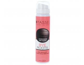 Sprej pro zakrytí odrostů Tassel Cosmetics Bye Roots - 75 ml, tmavě kaštanová