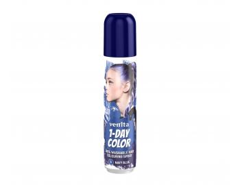 Barevný sprej na vlasy Venita 1-Day Color Navy Blue - 50 ml, námořnicky modrá
