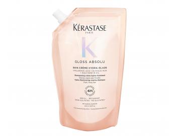 Hydrata�n� a rozjas�uj�c� �ampon pro pevn� a krepat� vlasy K�rastase Gloss Absolu Bain Cr�me Hydra-Glaze-500 ml, n�hradn� n�pl�
