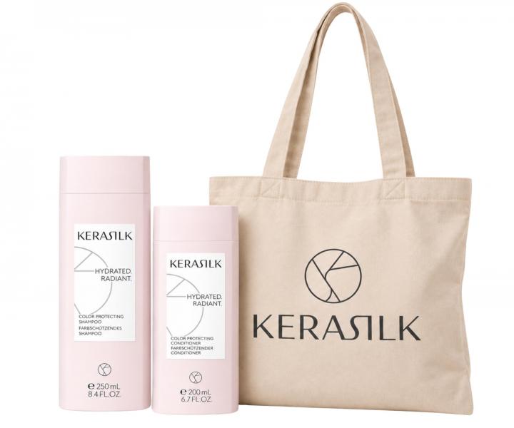 Sada pro barven� vlasy Kerasilk Color Protecting + pl�t�n� ta�ka Kerasilk zdarma