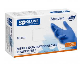 Nitrilov� rukavice SD Glove Nitrile Examination Gloves  - 100 ks, modr�, velikost L