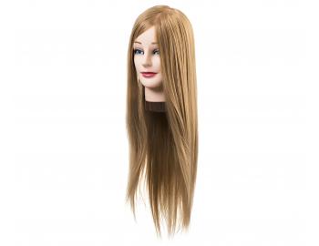 Cvičná hlava s umělými vlasy Eurostil Profesional - blond, 45-55 cm