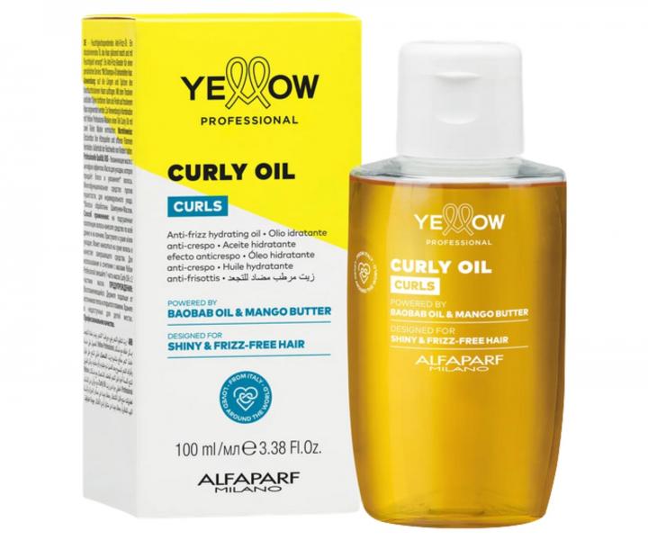 Rozjas�uj�c� a zjem�uj�c� olej pro vlnit� a kudrnat� vlasy Yellow Professional Curls Curly Oil - 100 ml
