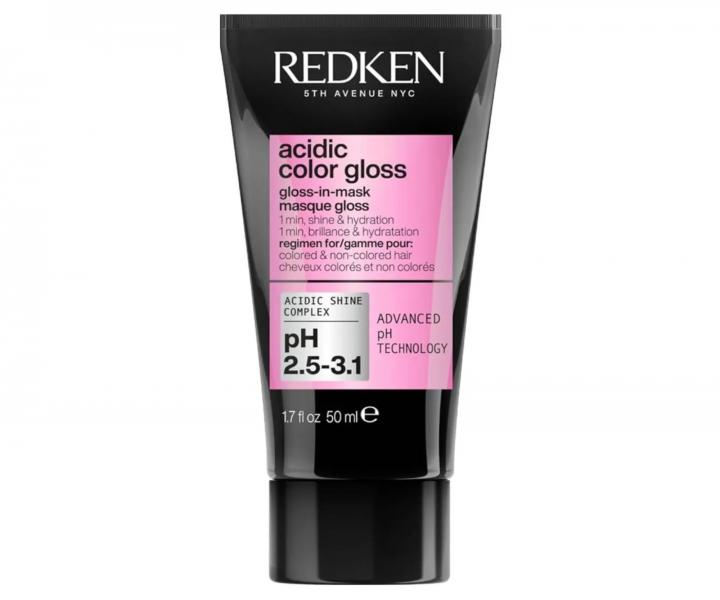 Rozjas�uj�c� hydrata�n� maska pro barven� vlasy Redken Acidic Color Gloss Gloss-In-Mask - 50 ml