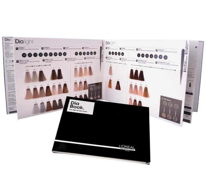 Vlasov� vzorn�k p�eliv� Lor�al Professionnel Dia Book Dia Light & Dia Color