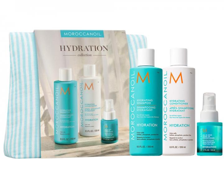 D�rkov� sada pro hydrataci such�ch vlas� Moroccanoil Hydration Collection + bezoplachov� p��e a ta�ti�ka zdarma