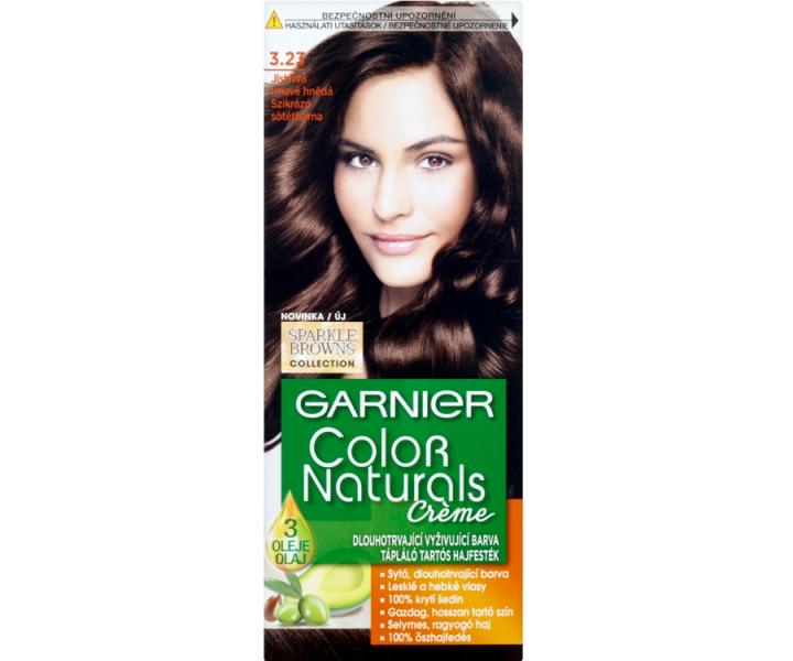 Permanentní barva Garnier Color Naturals 3.23 jiskřivá tmavě hnědá