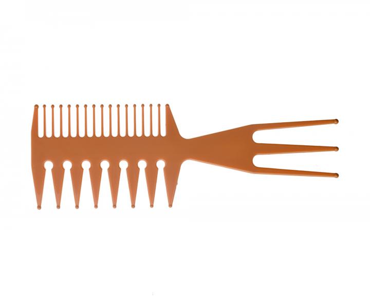 V�ce��elov� h�eben na vlasy Gold Magic Profesional 3v1 Mini Comb - oran�ov�