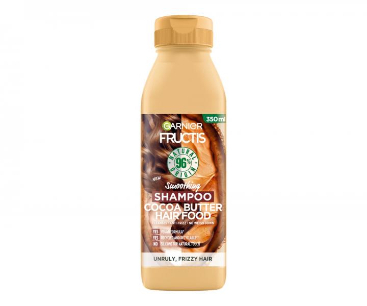 Uhlazující šampon pro nepoddajné vlasy Garnier Fructis Hair Food Cocoa Butter - 350 ml