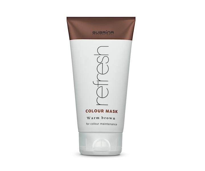 Vyživující barvicí maska Subrina Professional Refresh Colour Mask Warm Brown - teplá hnědá, 150 ml