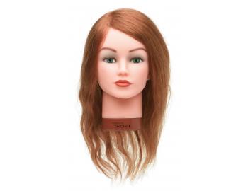 Cvičná hlava dámská s přírodními vlasy Sibel ELEONOR - natural 15-35 cm