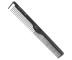 Hairway Karbonový hřeben na vlasy - 21 cm, délka zubů 1,9-1,4 cm