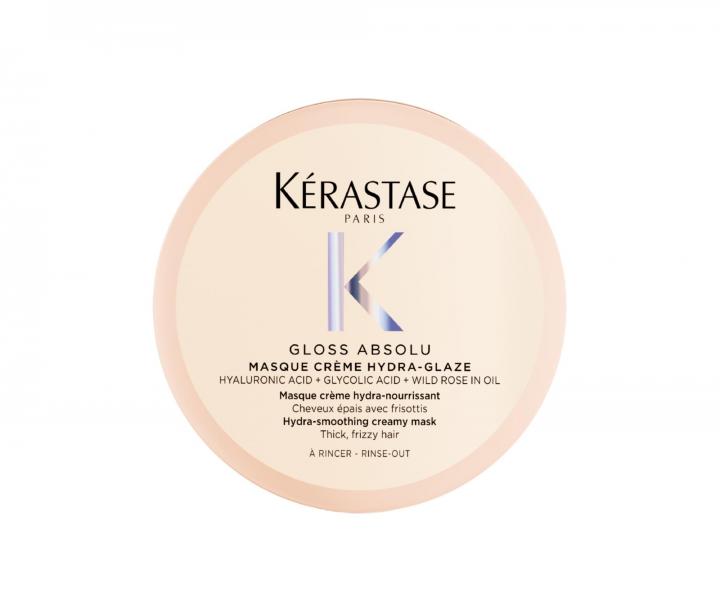 Hydrata�n� a rozjas�uj�c� maska pro pevn� a krepat� vlasy K�rastase Gloss Absolu Masque Cr�me Hydra-Glaze - 75 ml