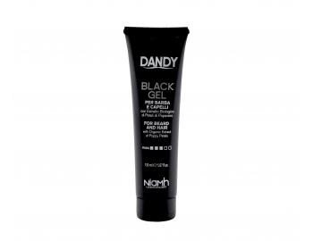 Černý gel na vlasy a vousy Dandy Black Gel - 150 ml