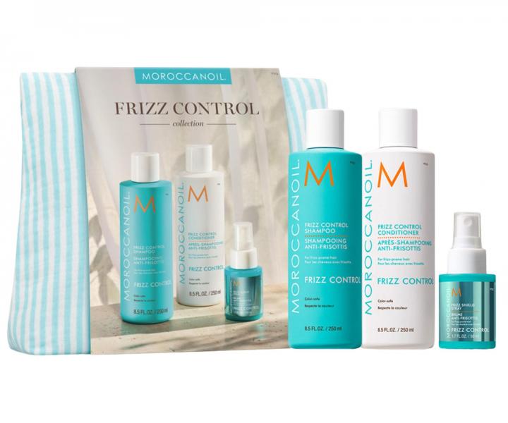 D�rkov� sada pro uhlazen� krepat�ch vlas� Moroccanoil Frizz Control Collection + sprej pro uhlazen� a ta�ti�ka zdarma