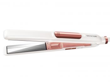 Žehlička na vlasy s párou Sencor SHI 5200GD - perleťová bílá/růžová