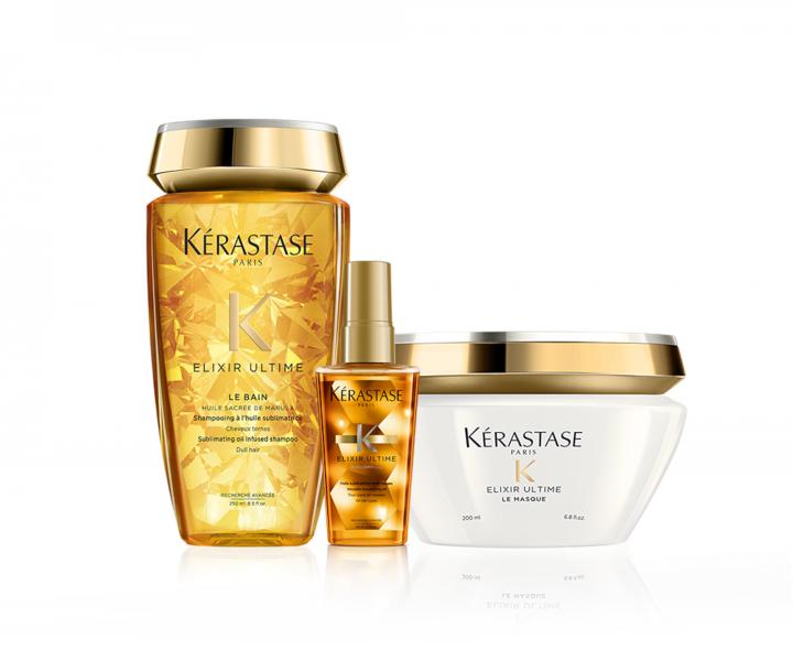 Sada pro v�echny typy vlas� K�rastase Elixir Ultime + olej K�rastase Elixire Ultime 50 ml ZDARMA