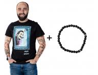 Tričko s krátkým rukávem Crazy Scissors Salvador Dalí - černé, L + náramek Loréal Preciosa zdarma