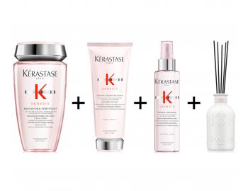Sada Kérastase Genesis - šampon + péče + termoochrana + interiérový parfém ZDARMA