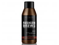 Pnsk sada Redken Brews - osvujc ampon + olej na vousy a ple + istc ampon 3v1 zdarma