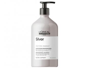 Neutralizační šampon na šedivé a bílé vlasy Loréal Professionnel Serie Expert Silver - 750 ml