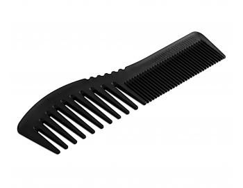 Karbonový hřeben na vlasy a vousy Angry Beards Dual Comb - černý