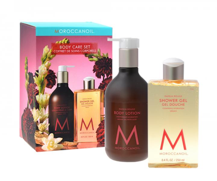 Dárková sada pro péči o tělo Moroccanoil Dahlia Rouge Body Care Set