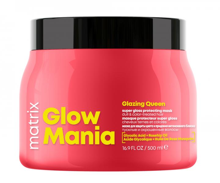 Ochranná maska pro zářivý lesk matných barvených vlasů Matrix Glow Mania - 500 ml