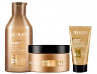 Vy�ivuj�c� sada pro such� a k�ehk� vlasy Redken All Soft + p��e 50 ml zdarma