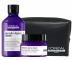 �ada pro uhlazen� krepat�ch vlas� Lor�al Professionnel Serie Expert Keratin Alpha Sleek - sada - �ampon + maska + ta�ti�ka zdarma