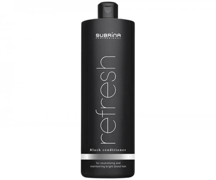 Kondicion�r pro udr�en� platinov�ho odst�nu vlas� Subrina Professional Refresh Black Conditioner - 1000 ml