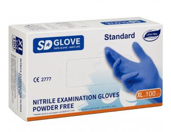 Nitrilov� rukavice SD Glove Nitrile Examination Gloves - 100 ks, modr�, velikost XL