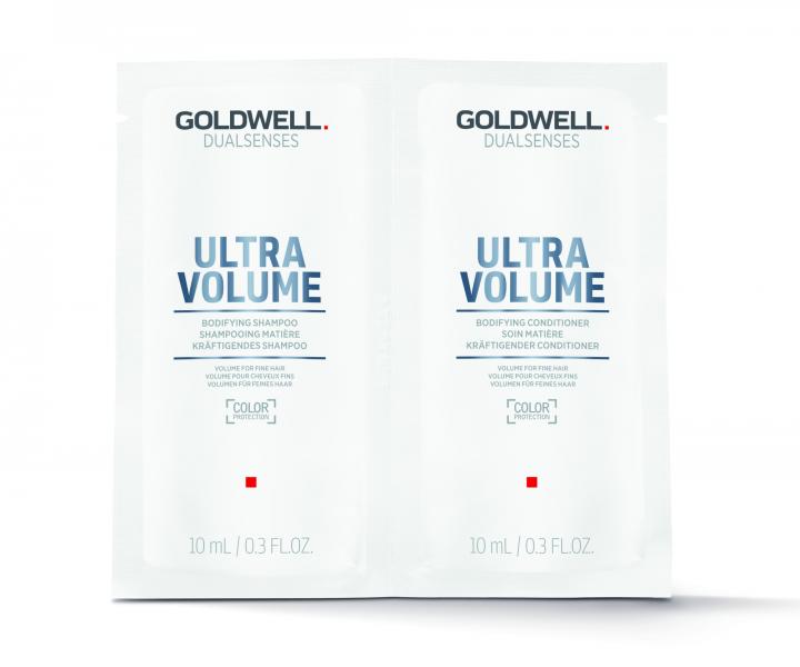 Šampon a kondicionér na jemné vlasy Goldwell Ultra Volume - 2x10 ml