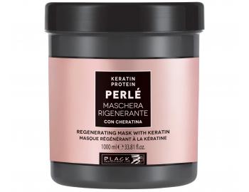 Regenerační maska pro posílení poškozených vlasů Black Professional Perlé Keratin Protein Mask - 1000 ml